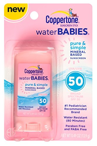 Coppertone Spf#50 Waterbabies Pure & Simple Stick 0.49 Ounce (14ml) (6 Pack)