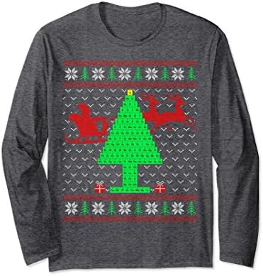 Unisex Periodic Table Christmas Tree Ugly Sweater Christmas Holiday Medium Dark Heather