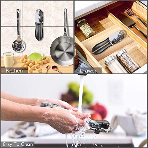 image for ZEVEZ Can Opener Manual Durable Stainless Steel Can Openers for Senior