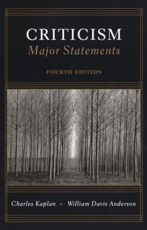 Criticism: Major Statements, 4th Edition