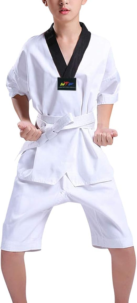 Huatime Artes Marciales Ropa Niños Adulto Unisex Trajes Taekwondo Dobok
