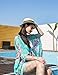 Women's Floral Kimono Cover Up - Lightweight Leopard Chiffon Beachwear for Bikini,Cardigan and Swimwear(One Size,Mint Green)