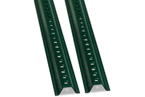 SmartSign - K-153-8M-2 U-Channel Sign Post, Medium Weight | 8' Tall Baked Enamel Steel Post - Pack of 2