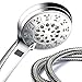 Hotel Spa 3 Colors LED Hand Shower with Temperature Display, Chrome, 4.25