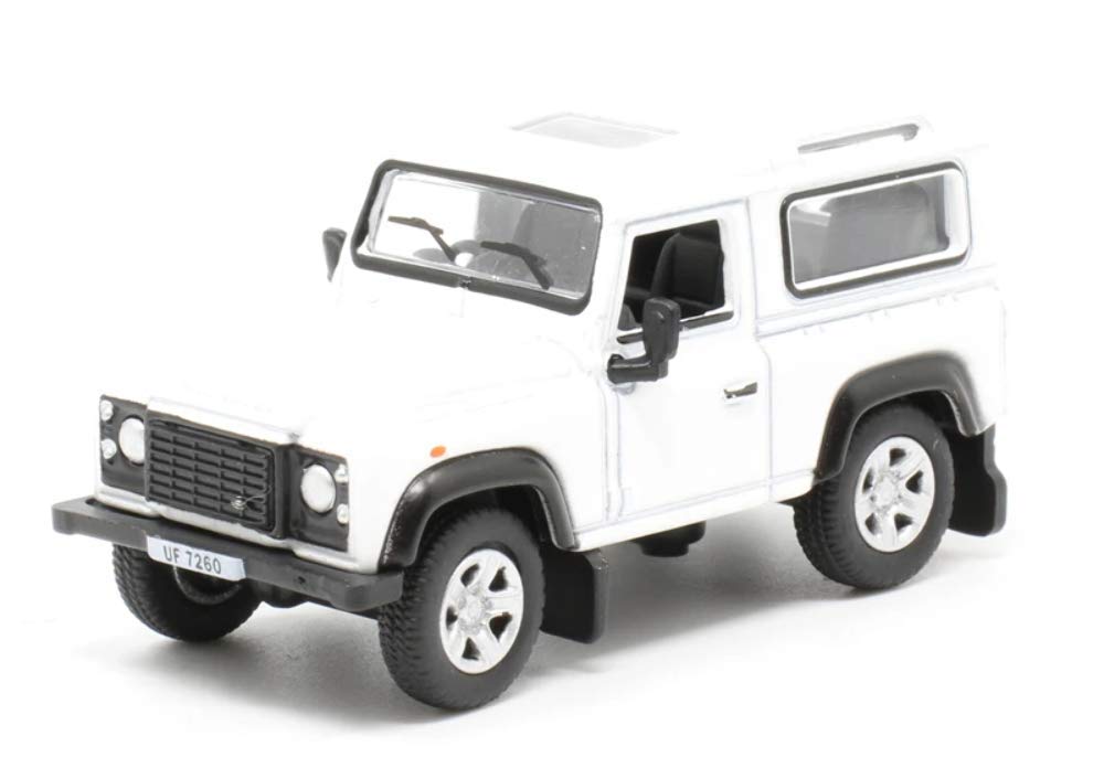 Oxford Diecast 1:76 Land Rover Defender 90 Station Wagon White (HK Reg) Collectable model 76LRDF012