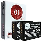 2x DOT-01 Brand 1800 mAh Replacement Fujifilm NP-W126 Batteries for Fujifilm X-T10 Compact System Digital Camera and Fujifilm NPW126