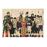 WerNerk Naruto Characters Kakashi Poster Photo Vintage Poster Artwork for Wall Decoration with Different Patterns, Different Sizes(51×35cm-2)