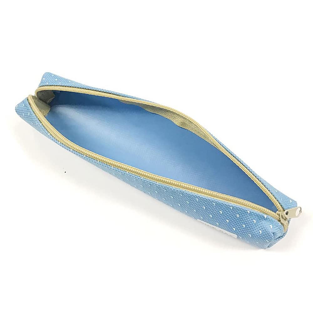 BETOOL Candy Color Pencil Bag, 1pc Pen Holder Case Cute Slim Small Pen Case for Kids Adults School Office Travel(Blue)