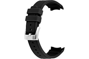 YISIWERA 18mm 20mm 22mm Rubber Watch Band Premium Crafter Silicone Universal Curved Ends Watch Strap Bracelet Brushed Stainless Steel Pin Buckle For Men Women