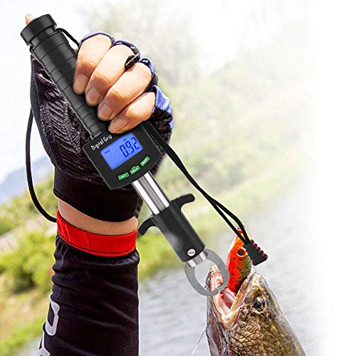 Fish Lip Grabber, professioneller Fischhalter Edelstahl Digitalwaage Angelgriff Angelzange Elektronische Gewichtswaage – Bild 7