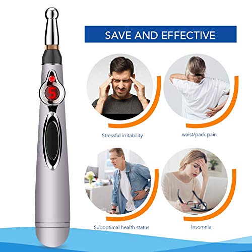 Acupuncture Pen, Electronic Acupuncture Pen, Pain Relief Therapy, Meridian Energy Pulse Massage Pen, 1 x AA Battery (Not Included) - Thumbnail 5