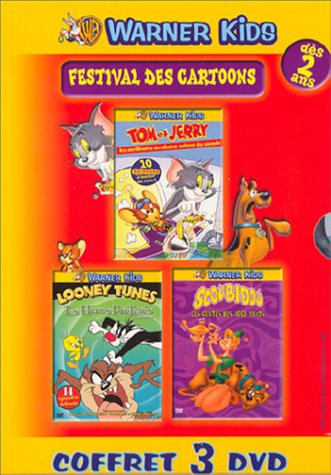 Festival Des Cartoons - Coffret - Tom Et Jerry, Les Meilleures Aventures Autour Du Monde + Looney Tunes, Tes Héros Préférés, Volume 2 + Les Contes De 1001 Nuits De Scoubidou