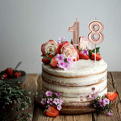 AOSTAR-Birthday-Candles-Number-Rose-Gold-Glitter-Numeral-Candles-Cake-Topper-Decoration-for-Birthdays-Wedding-Reunions-Party-Number-4