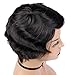 WIGNEE 100% Human Hair Short Wigs For Women Mommy Short Finger Wave Style Short Deep Wave Wigs For Black Women Clearance