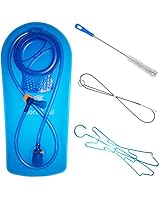 Hydration Pack Water Bladder, 70 oz / 2L Water Reservoir + Cleaning Kit, FDA Approved, Tasteless and BPA-Free TPU Material, Large Opening and Quick Release TPU Tube With Shutoff Valve
