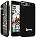 iPhone 7 Plus Battery Charging Case, Bastex Slim Fit Black Hard Plastic Rechargeable High Capacity Battery Charger, 5200mAh, Durable Rugged Protective Case Cover for Apple iPhone 7 Plus