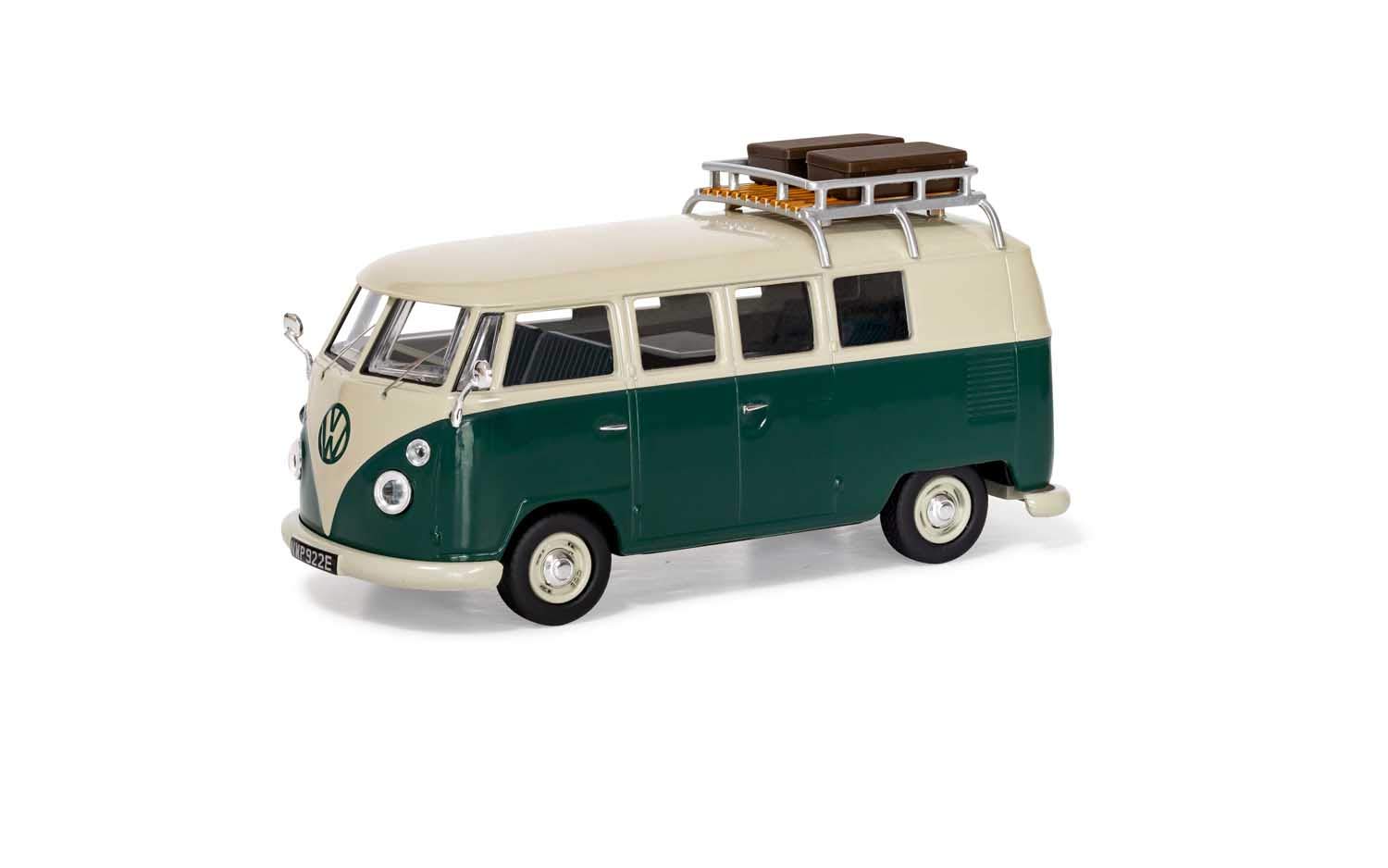 Corgi VA14500 Volkswagen Type 2 1500 SP Devon Caravette. Pearl White and Velvet Green Vanguard
