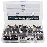 Didamx 120Pcs 2.54MM 6Pin 8Pin 10Pin 10MM Long Needle Female Pin /Double Row 3-Pins Header Strip Stackable Header for arduino