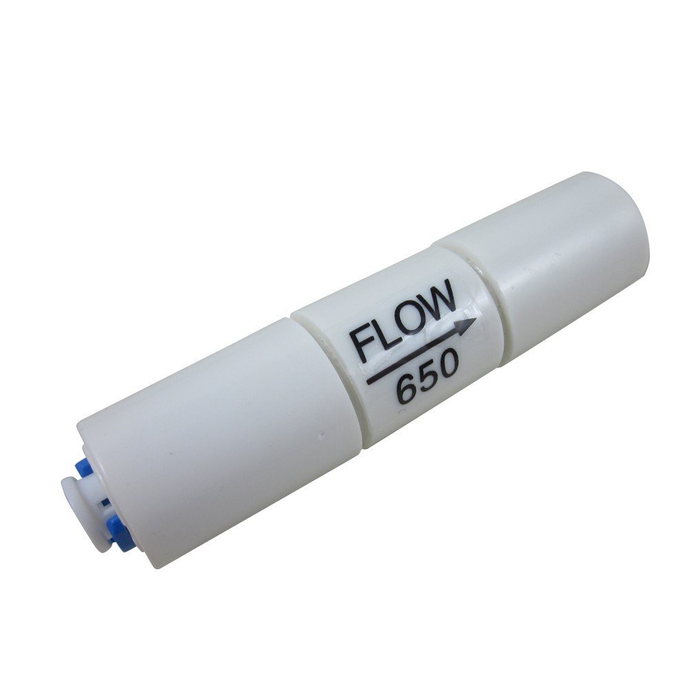 TmallTech 200GPD Flow Restrictor 650CC 1/4" Quick Connect for RO Reverse Osmosis (pack of 2)