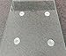 Clear Glass Table Top Bumper Non- Adhesive,Glass Table Top Spacer,2mm Thickness.25Count
