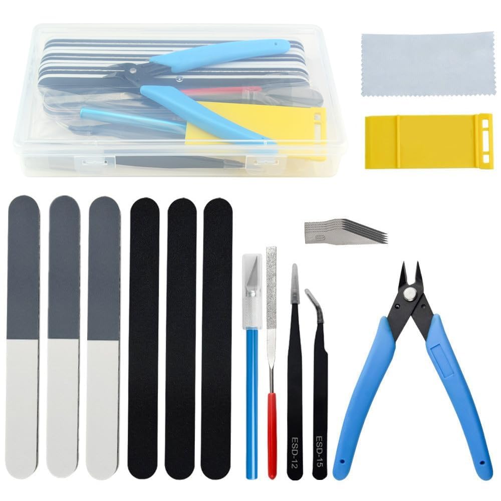 WMYCONGCONG 14 PCS Gundam Model Tools Kit Modeler Basic Tools Craft Set Hobby Building Tools Kit for Professional Model Assemble Building Repairing and Fixing