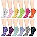 Falari 12 Pairs Women's Socks Assorted Colors Size 9-11 Music Note