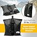 Outrav Canopy Sand Bags - Tent Weights for Outdoor Canopy, Sun Shelter, Pop Up Tent, Gazebo, Party Tent - Easy to Use, Heavy Duty Strong Material - Sandbag Gazebo Weights, Pack of 4 (Black)