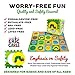 Eric Carle Interlocking Baby Play Mat, Very Hungry Caterpillar Foam Floor Tiles for Infants and Children, 52