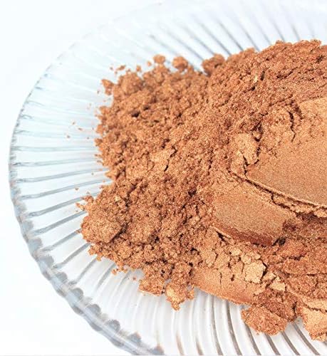 Healthy Natural Mica Powder Non-Toxic. Soap Colorant, Makeup, Eye-Shadow, Soap Powder (Copper 1.75oz)