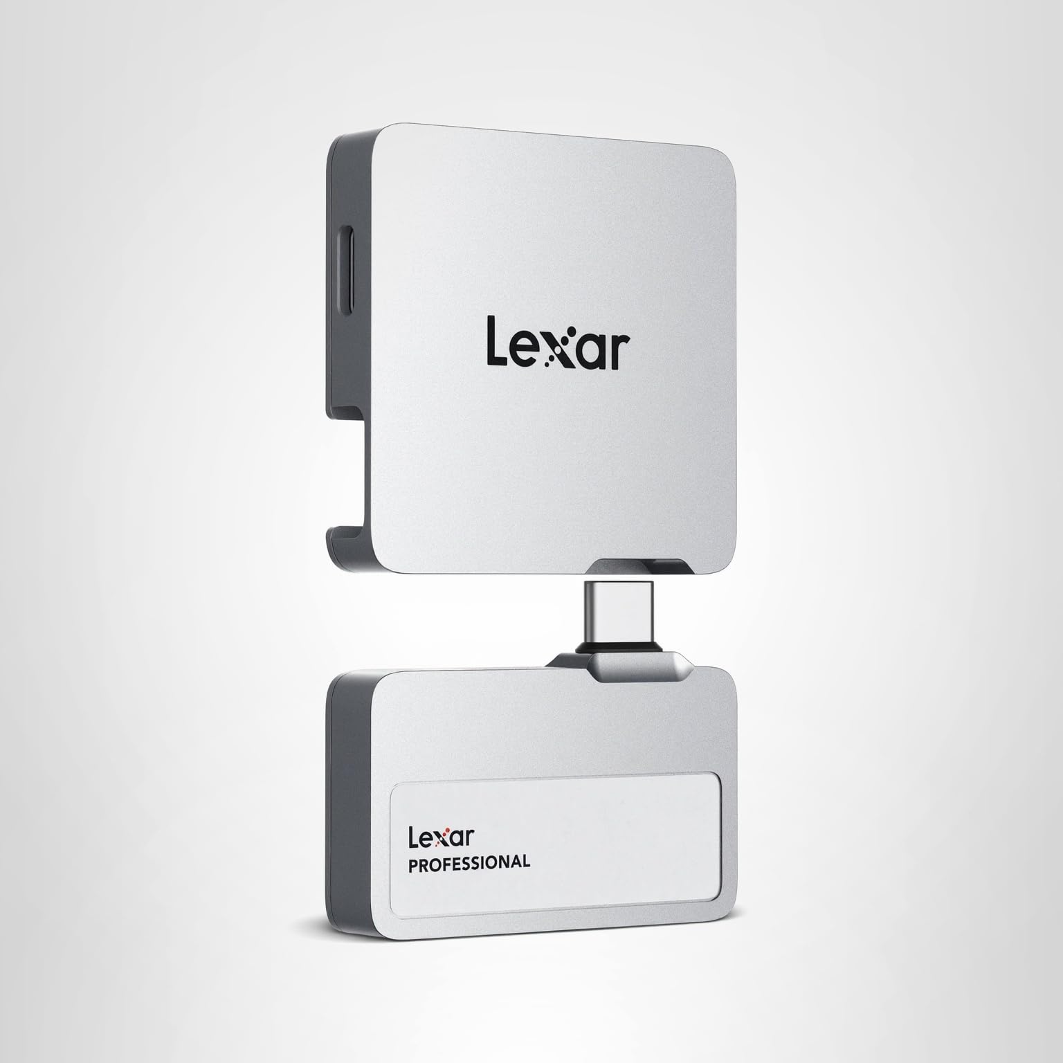 Lexar 2TB Professional Go Portable SSD w/Hub, Supports Apple 4K 60fps ProRes, Up to 1050MB/s, USB 3.2 Gen 2, Rugged, IP65, Ultracompact, Compatible w/iPhone 15/16, External SSD (LSL400S002T-RNSNU)