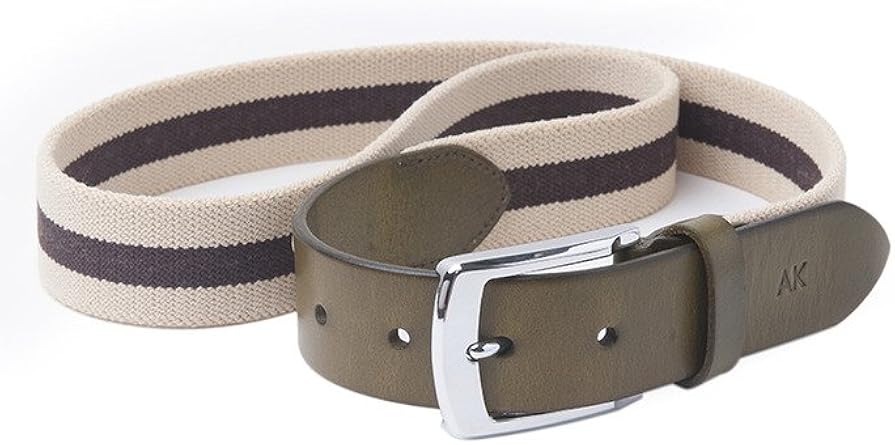 canvas leather belt