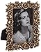 Roses Picture Frame in Antique Gold