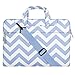 Mosiso Chevron Style Shoulder Bag for 15-15.6 Inch Laptop, Light Blue