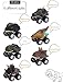 Apipi 8 Pack Pull Back Dinosaur Cars Toys - Christmas Gifts Toys for 2-9 Year Old Boys - Dinosaur Vehicles Toys with Big Tire Wheel for Kids Toddlers Party Supplies Favors