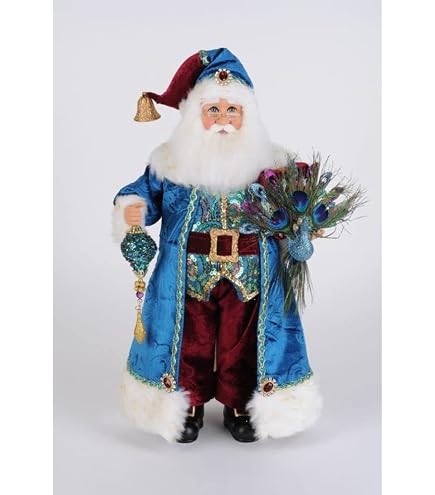 Amazon.com: Karen Didion Originals Train Santa Figurine, 17 Inches