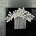 Sunshinesmile Bride Rhinestone Wedding Bridal Hair Comb Pearl Flower Hair Jewelry Crystal Headpiece