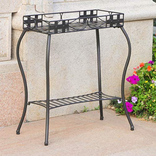 Santa Fe Iron Plant Stand in Antique Black