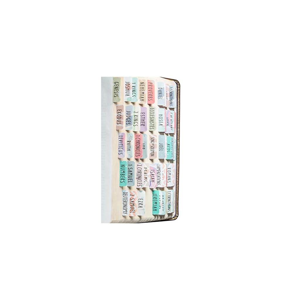 DiverseBee Laminated Bible Tabs (Large Print, Easy to Read