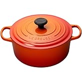 Le Creuset Enameled Cast Iron Signature Round Dutch Oven, 5.5 qt., Flame