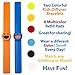 Kids Diffuser Bracelets - Set of 2 Essential Oil Bracelets with 8 Refill Pads - Aromatherapy for Boys and Girls (Blue, Orange)