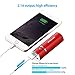 Poweradd Slim 2 Portable Charger 5000mAh External Battery for iPhone, iPad, Samsung, HTC and More - Red