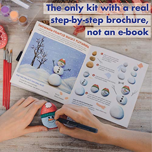 2 Rock+Painting+Kit+Waterproof+Christmas