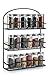 Francois et Mimi Mountable Spice Rack and Holder, Black
