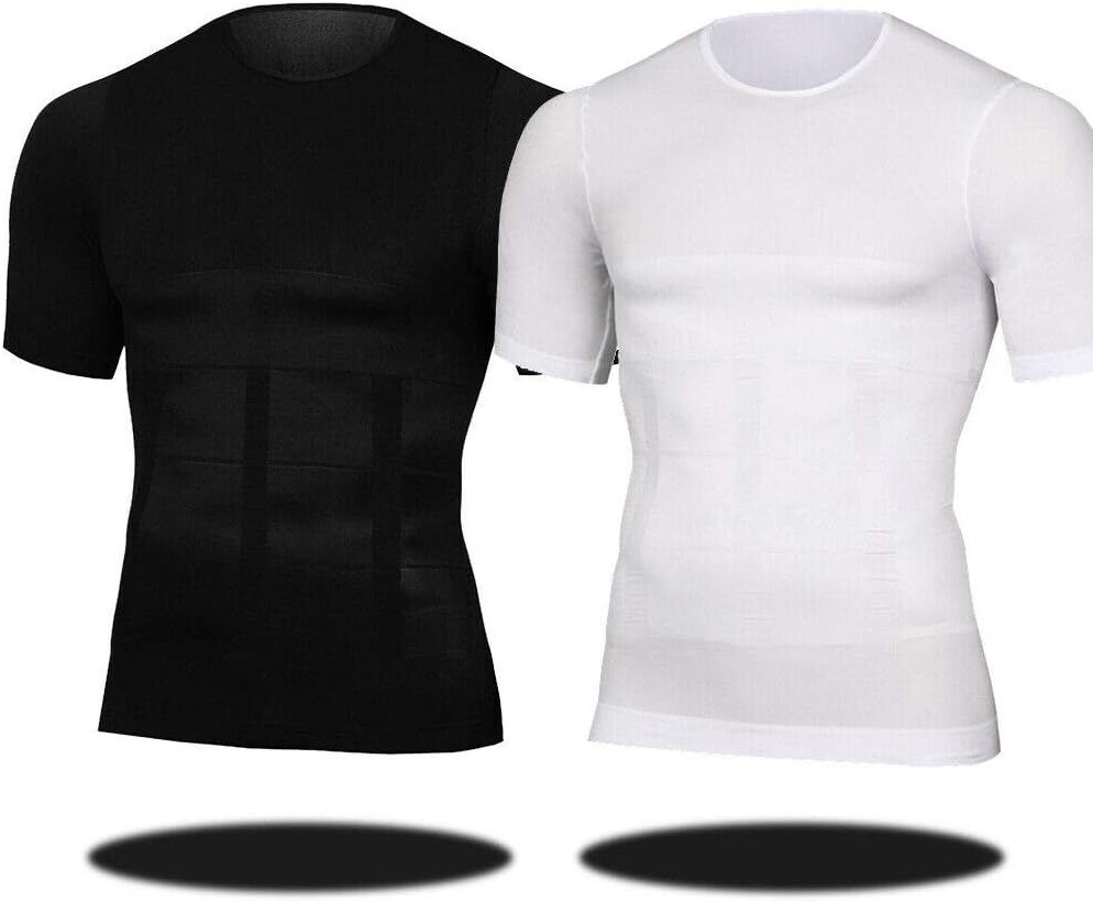 Prefect Lines Men's Compression Shirt Undershirt Workout Vest Abs Abdomen Slim Body Shaper Slimming Tank