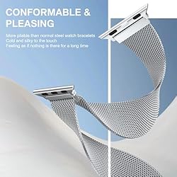 Stainless Steel Milanese Loop Compatible with Apple