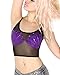 iHeartRaves Mermaid Mesh Rave Crop Top (Small/Medium, Purple)