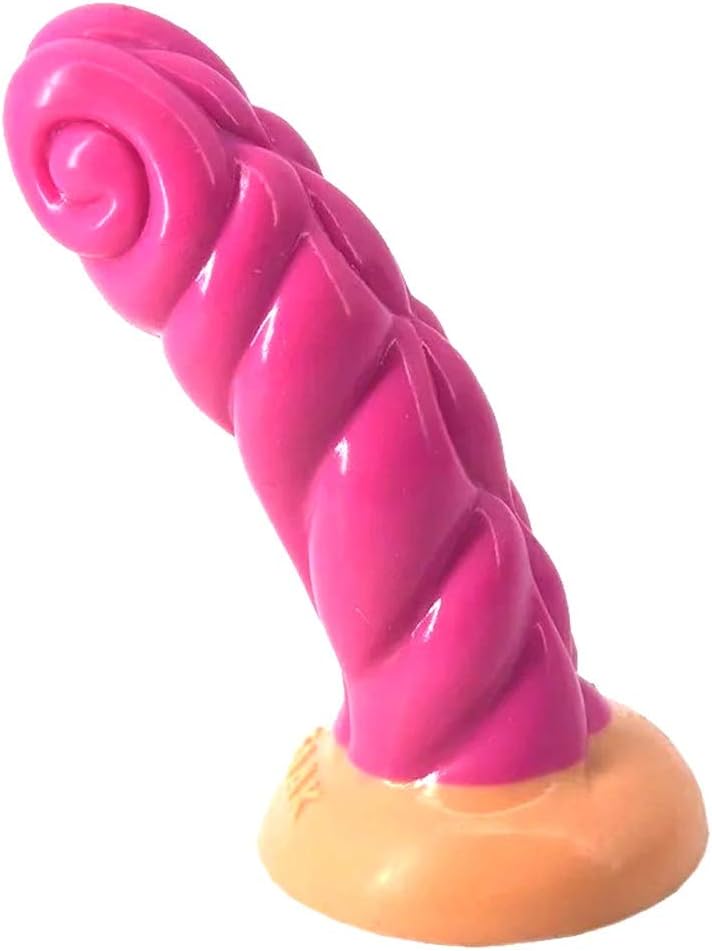 Tiedan001 Different Enjoyment 18CM Realistic Silicone Toy with Strong Suction Cup tiedan001 (Color : Pink)
