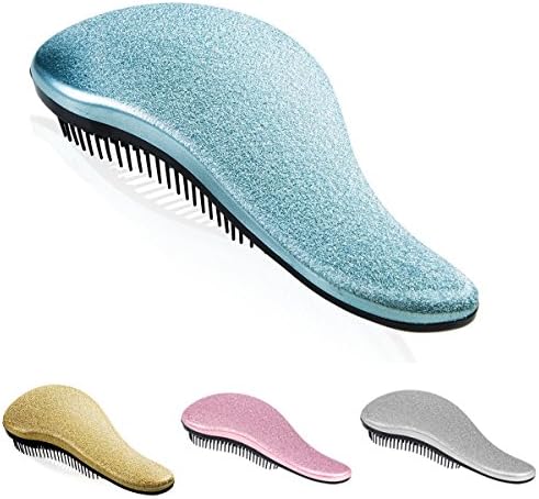 Detangling hair Brush, Natural Professional Detangler Hair Comb Brush for Women, Men, Baby, Girls &amp; Boys (Blue)