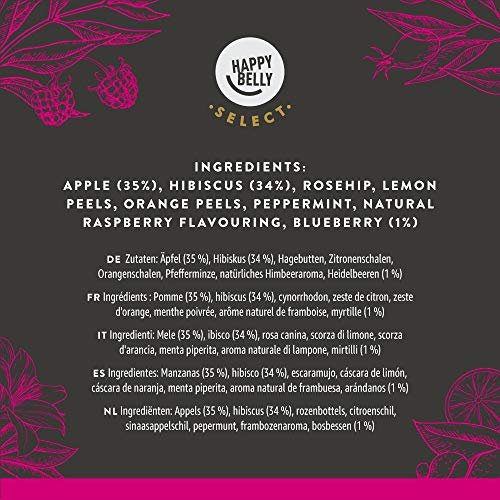 Amazon-Marke: Happy Belly Select Früchtetee, Früchtemischung, lose Blätter, 2 x 200 g – Bild 6