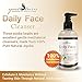 Daily Face Wash and Cleanser For Women & Men - Helps Rid Acne, Blemishes, and Blackheads - Natural Facial Wash with Jojoba Beads is Gentle For Sensitive Skin - Acne Facial Cleanser for Women & Men